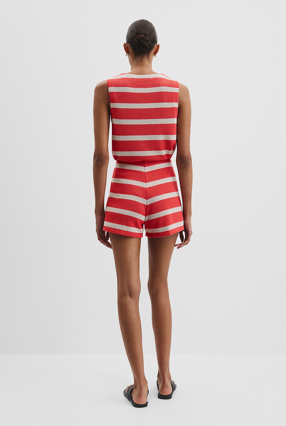 Stripe Textured Short