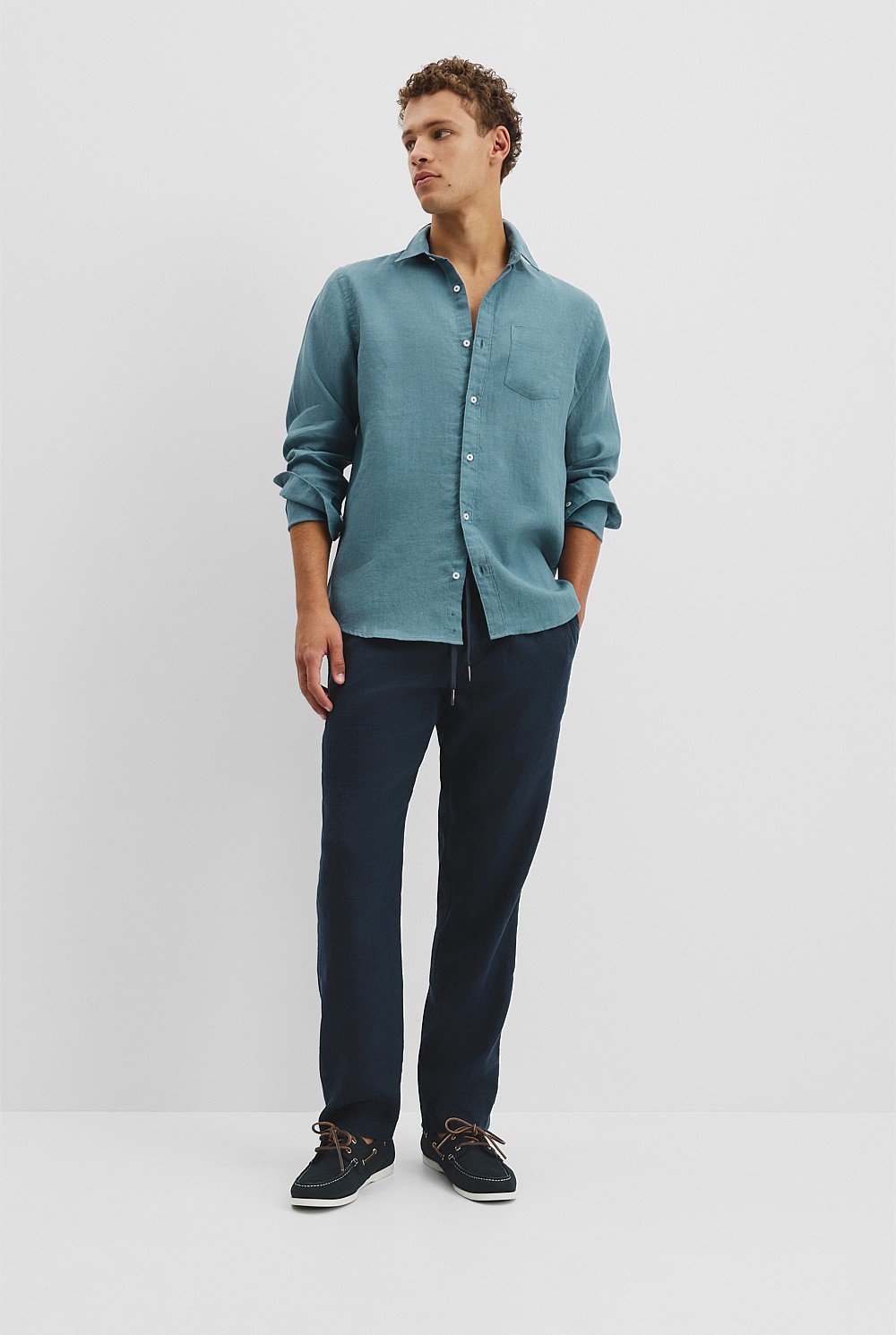 Regular Fit Organically Grown Linen Shirt