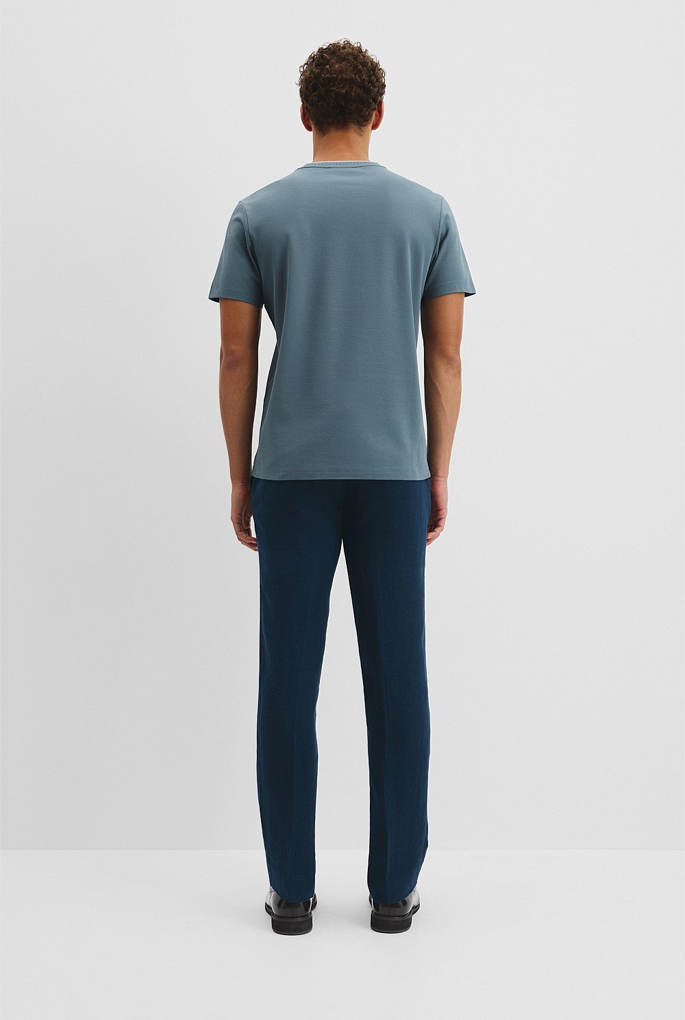 Tipped Mercerise Pique T-Shirt