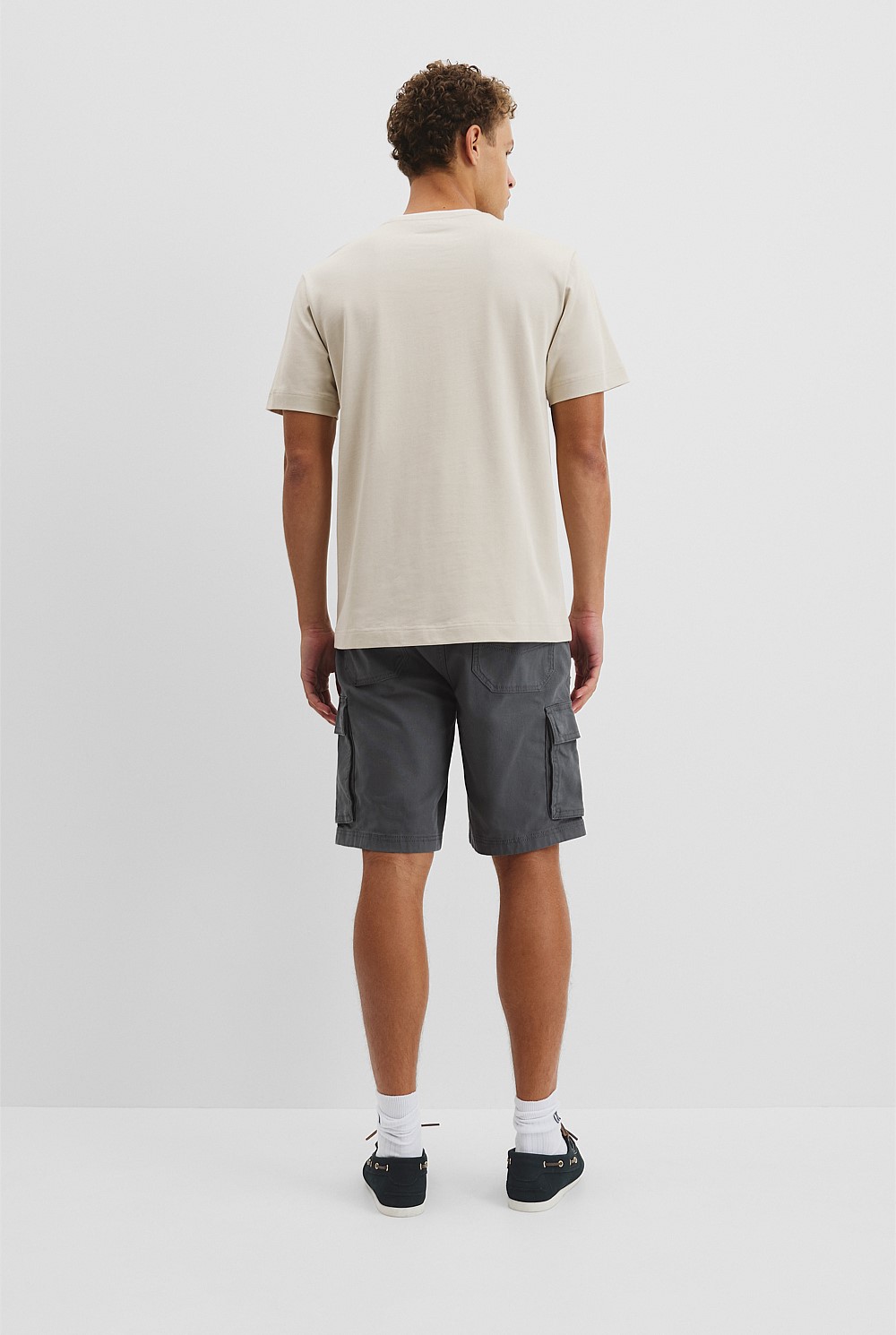 Australian Cotton CR Logo Contrast Neck Tee