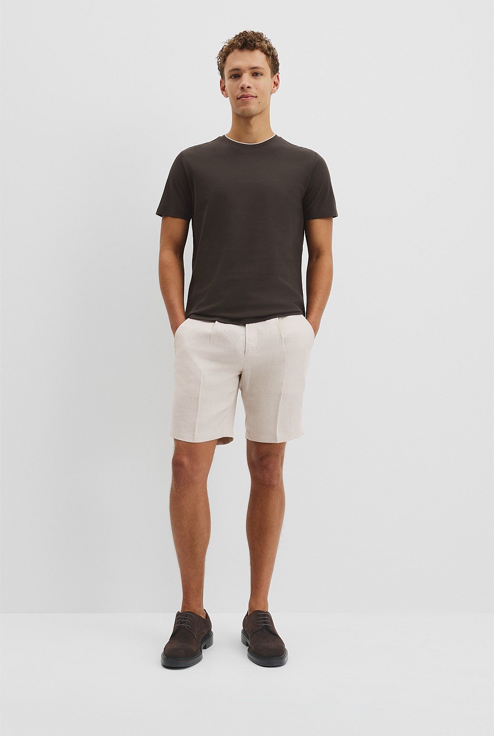 Tipped Mercerise Pique T-Shirt