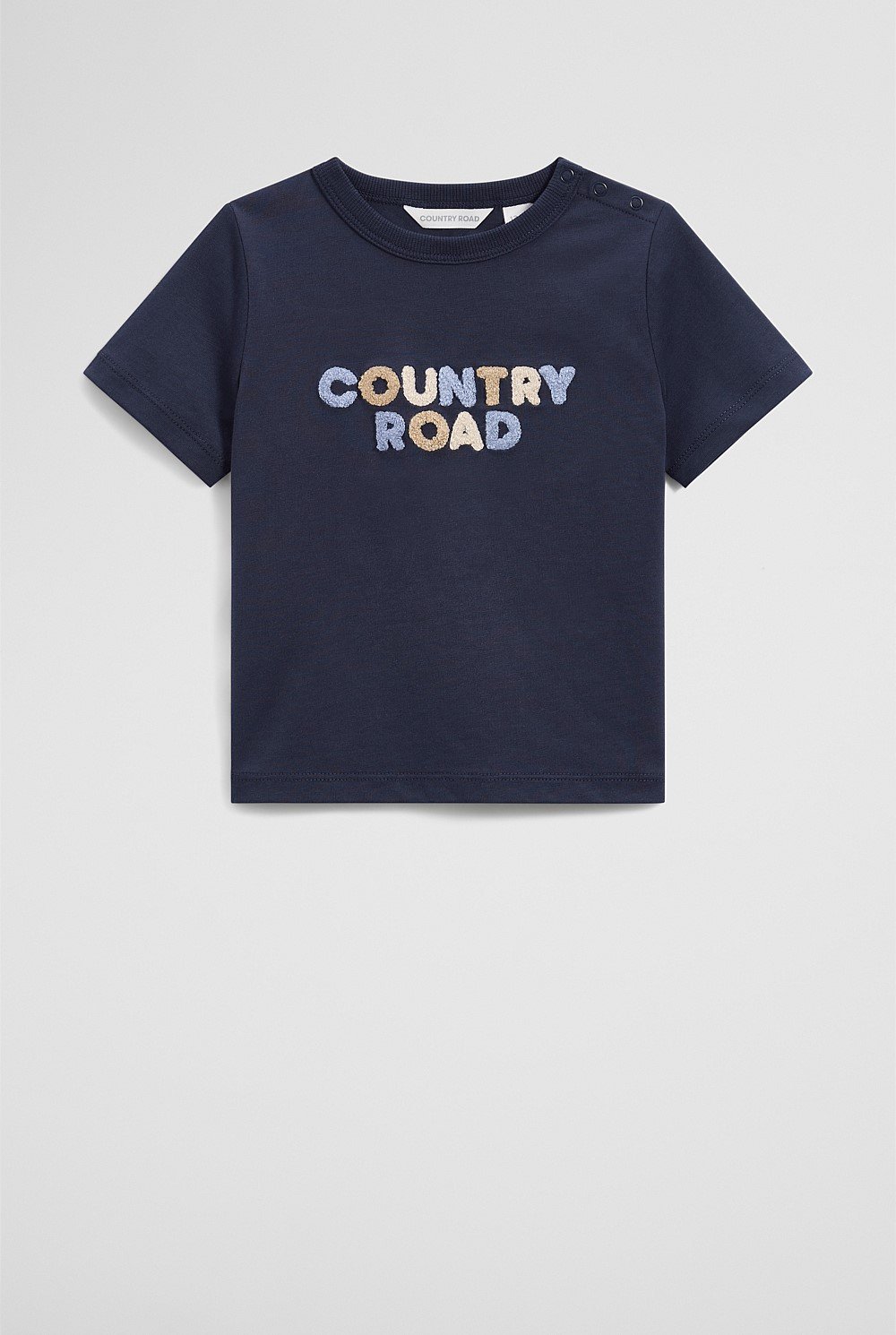 Organically Grown Cotton Boucle Logo T-Shirt