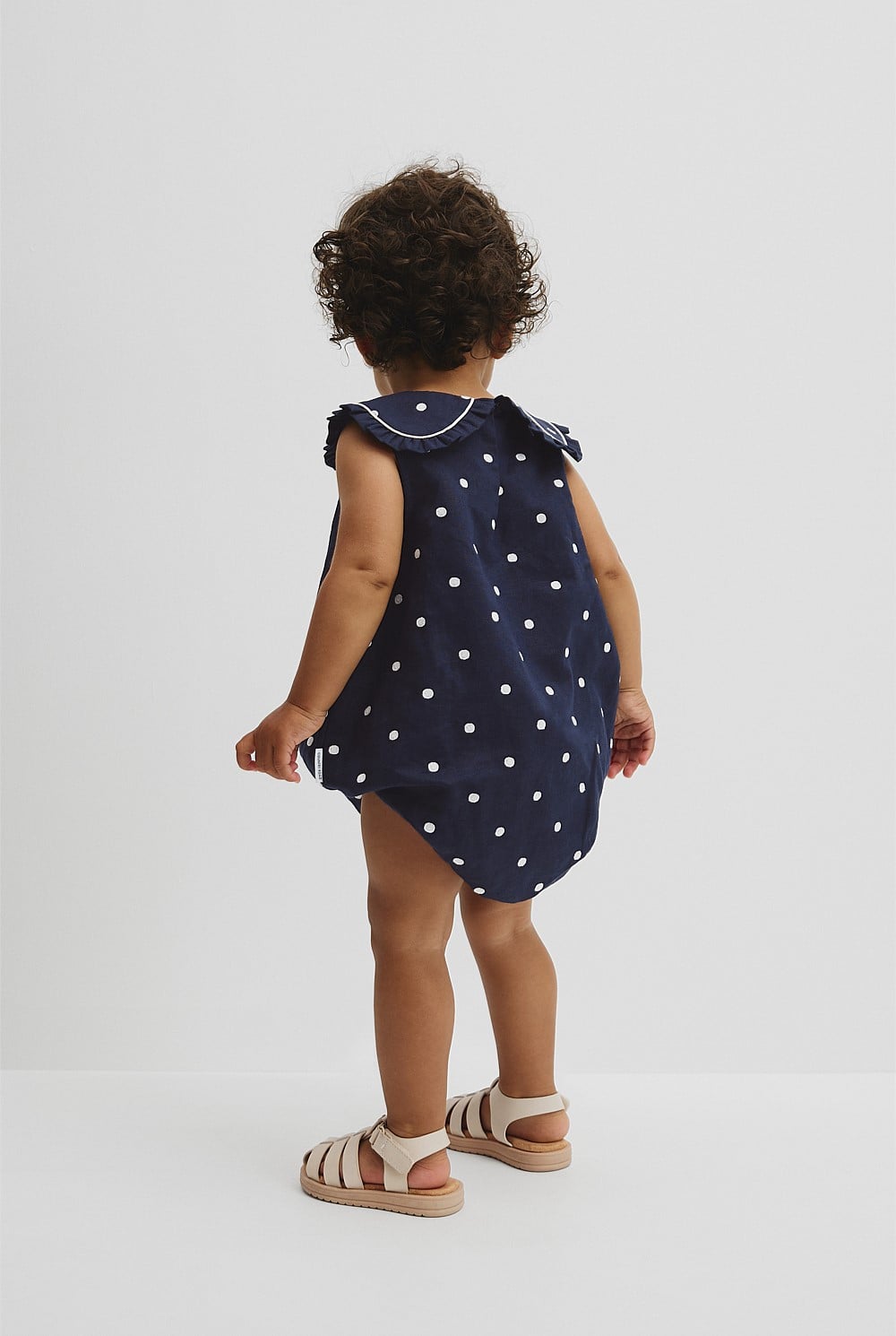 Spot Collared Romper