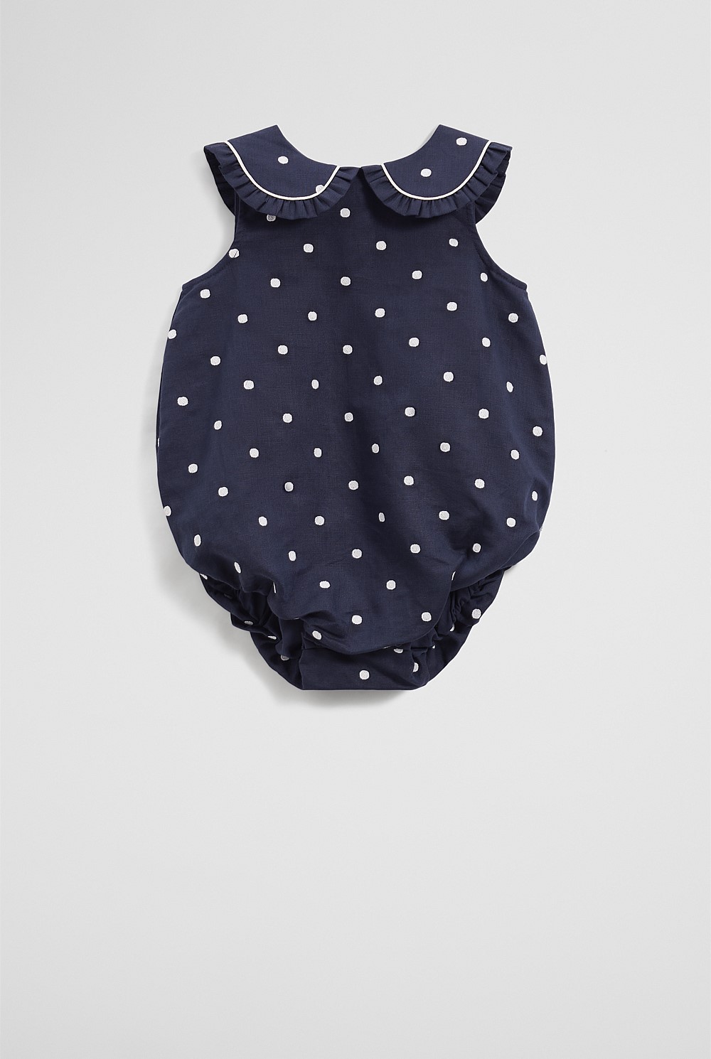 Spot Collared Romper