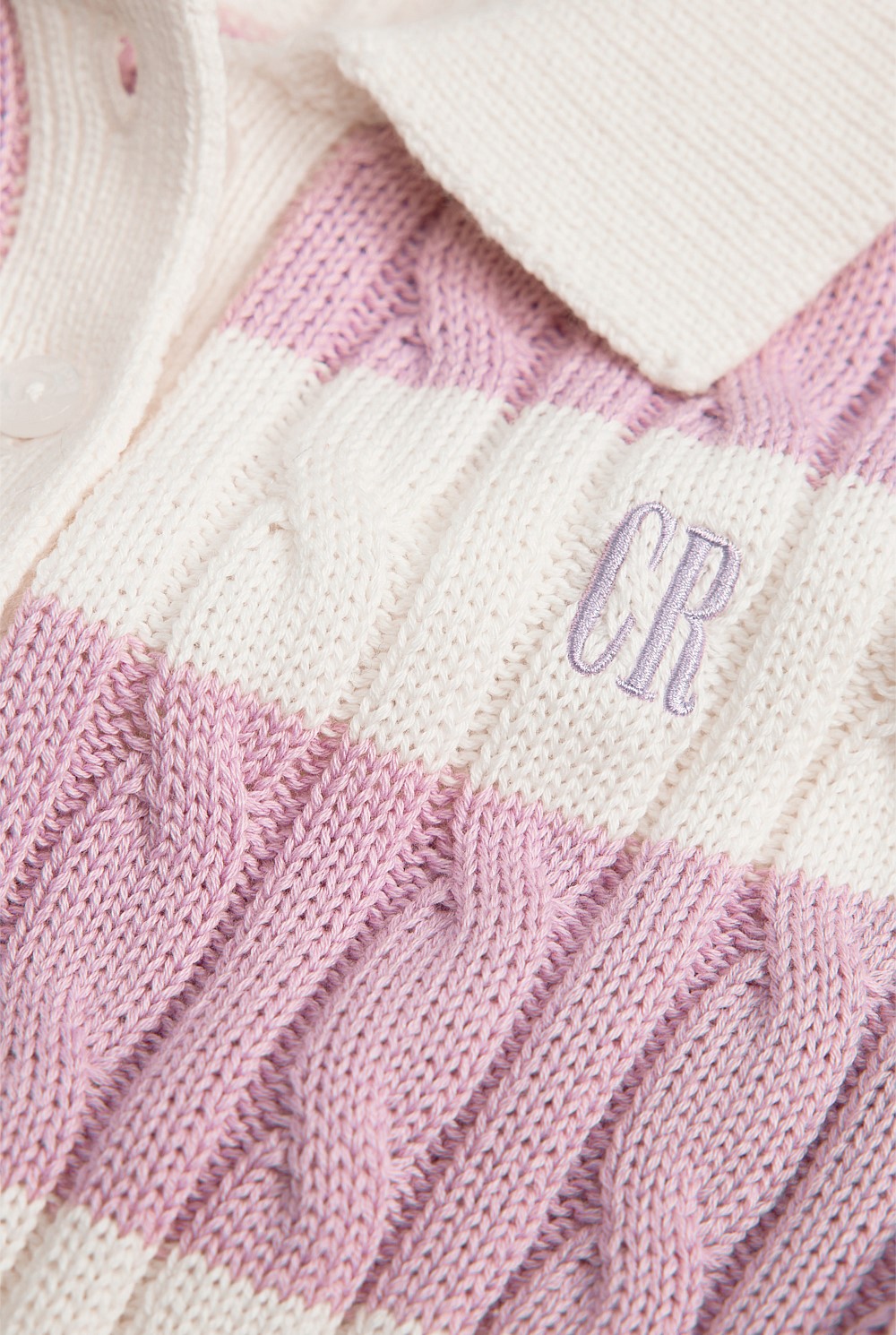 Stripe Polo Knit Dress