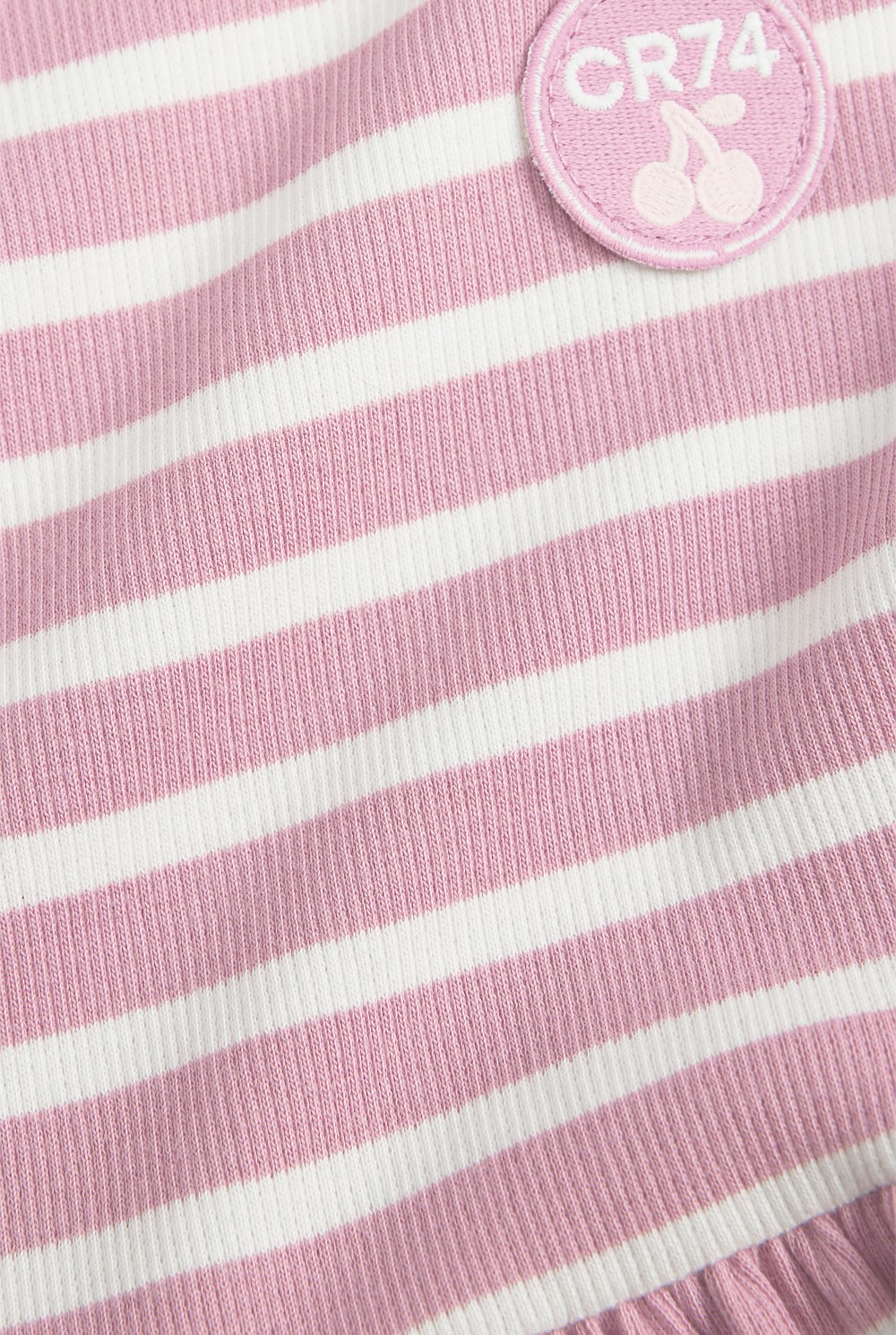 Gathered Rib T-Shirt Dress