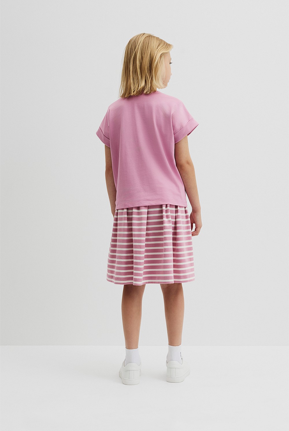 Organically Grown Cotton CR Sequin Logo T-Shirt