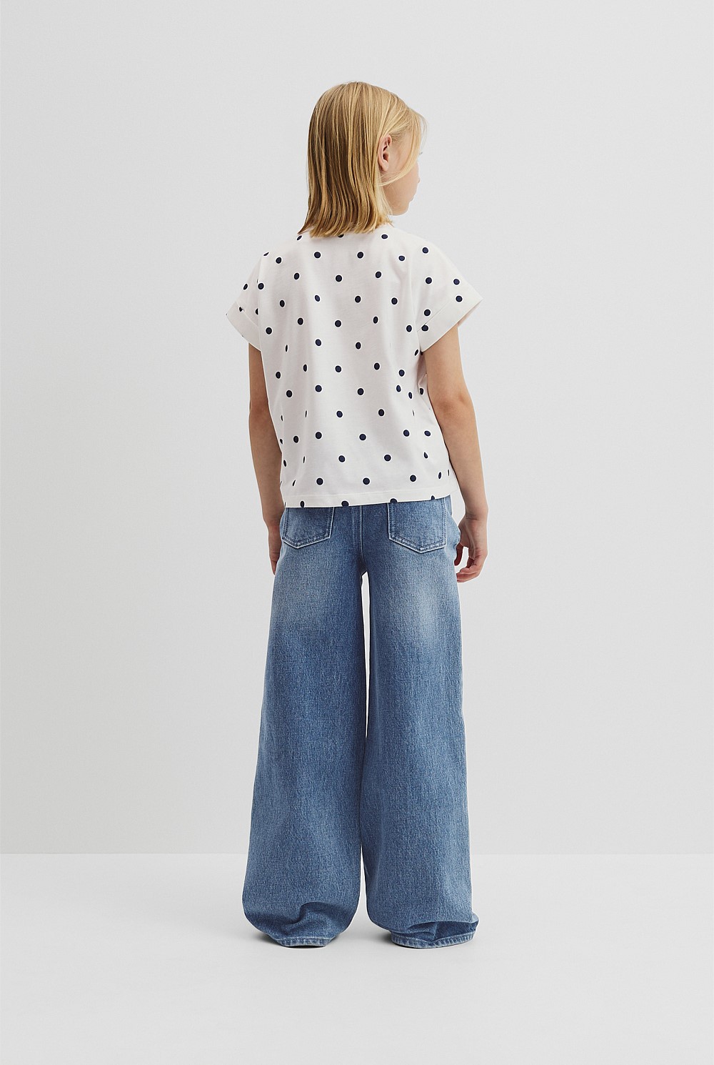 Organically Grown Cotton CR Sequin Logo T-Shirt