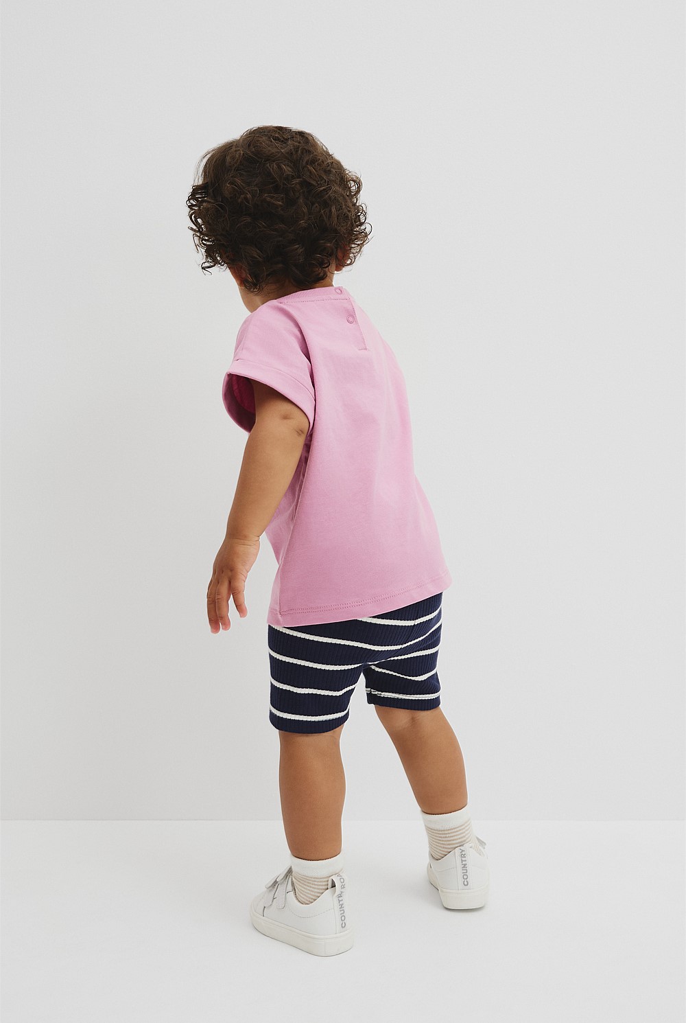 Organically Grown Cotton CR Sequin Logo T-Shirt