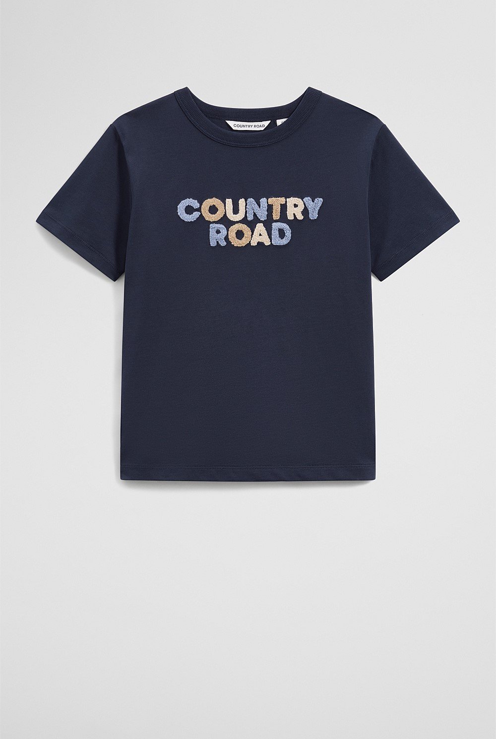 Organically Grown Cotton Boucle Logo T-Shirt