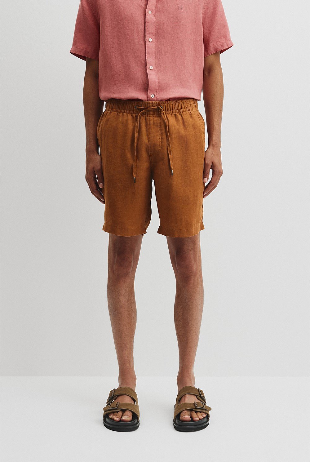 Organically Grown Linen Drawcord Short