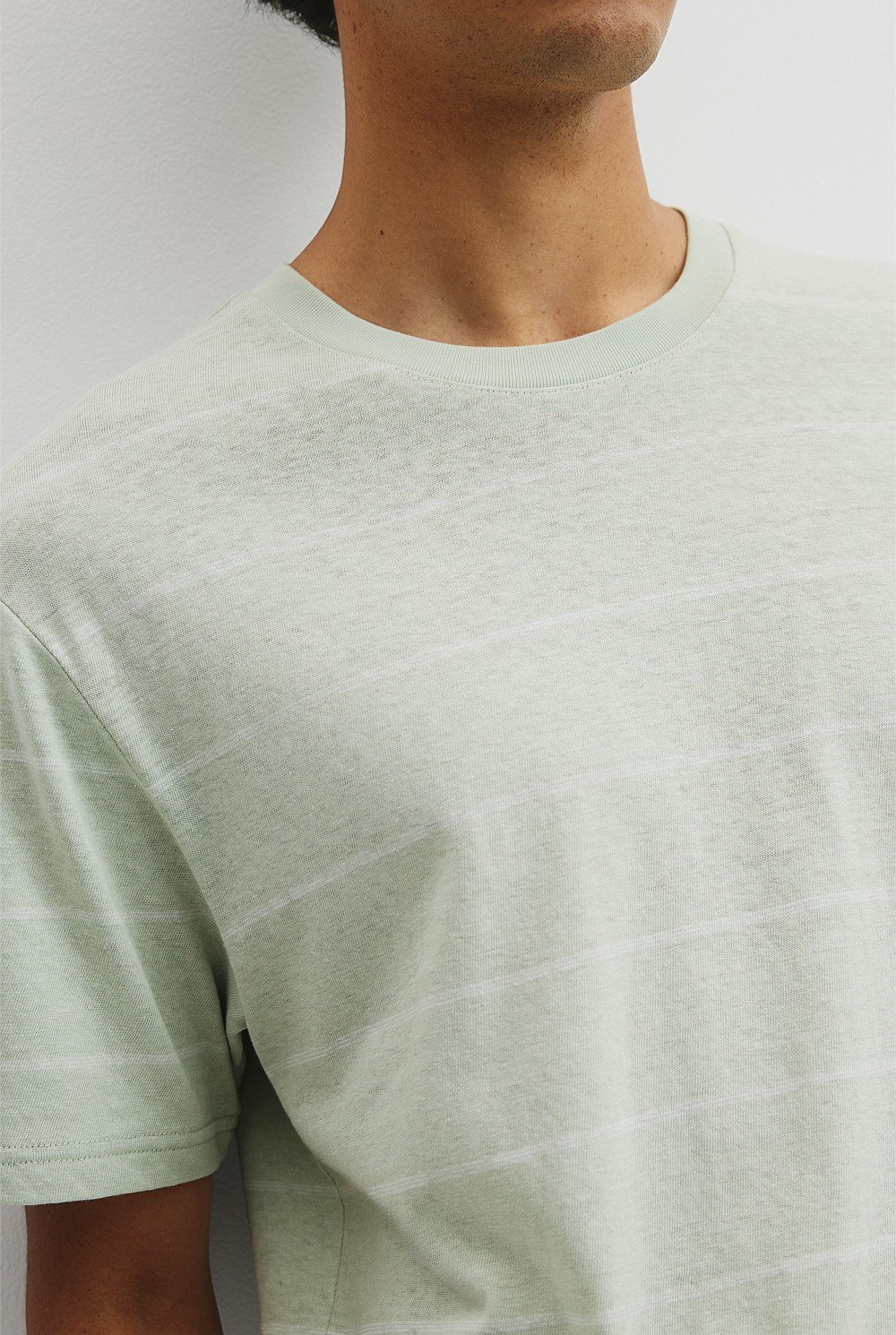 Hemp Slub StripeT-Shirt