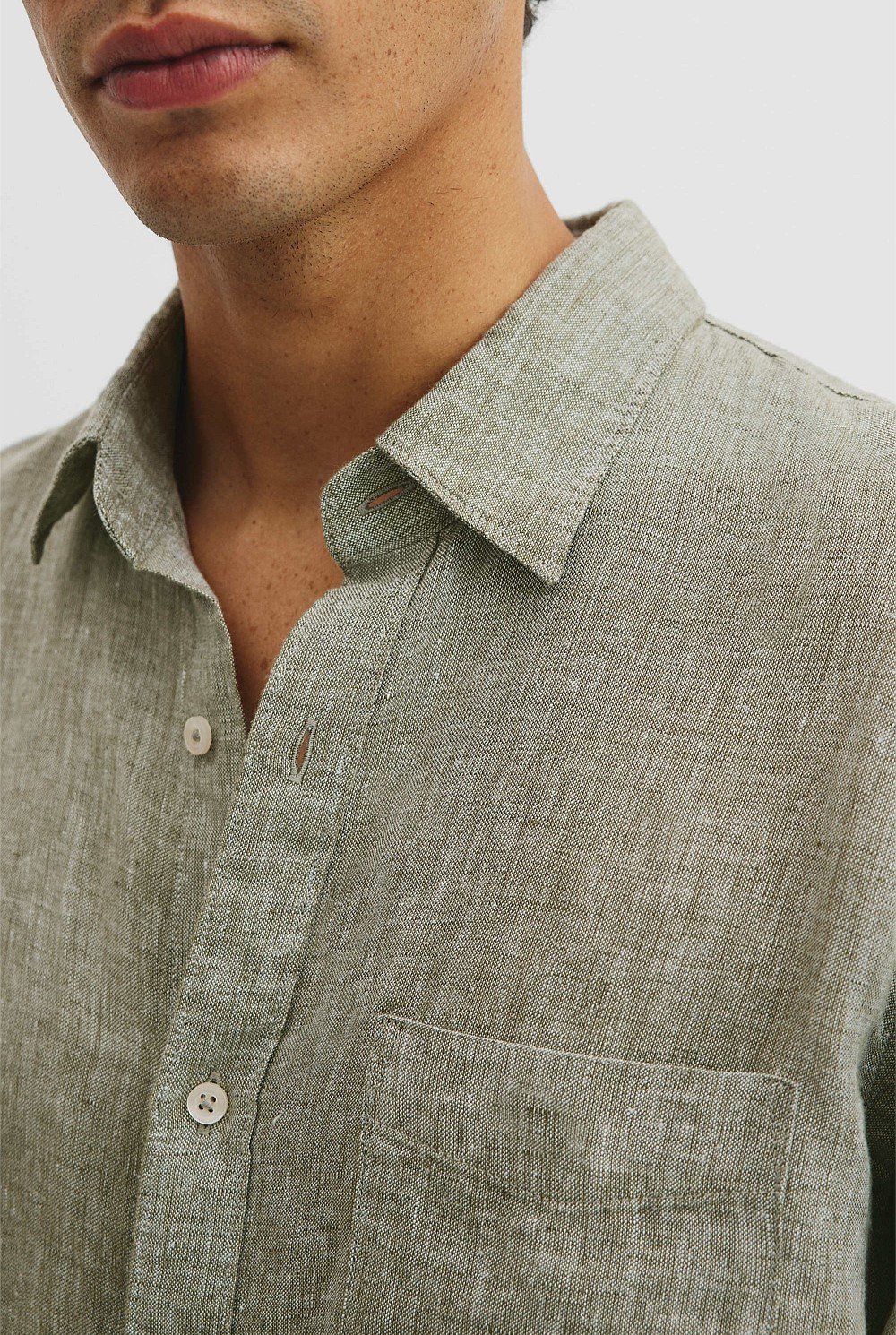 Organically Grown Linen Regular Fit Shirt