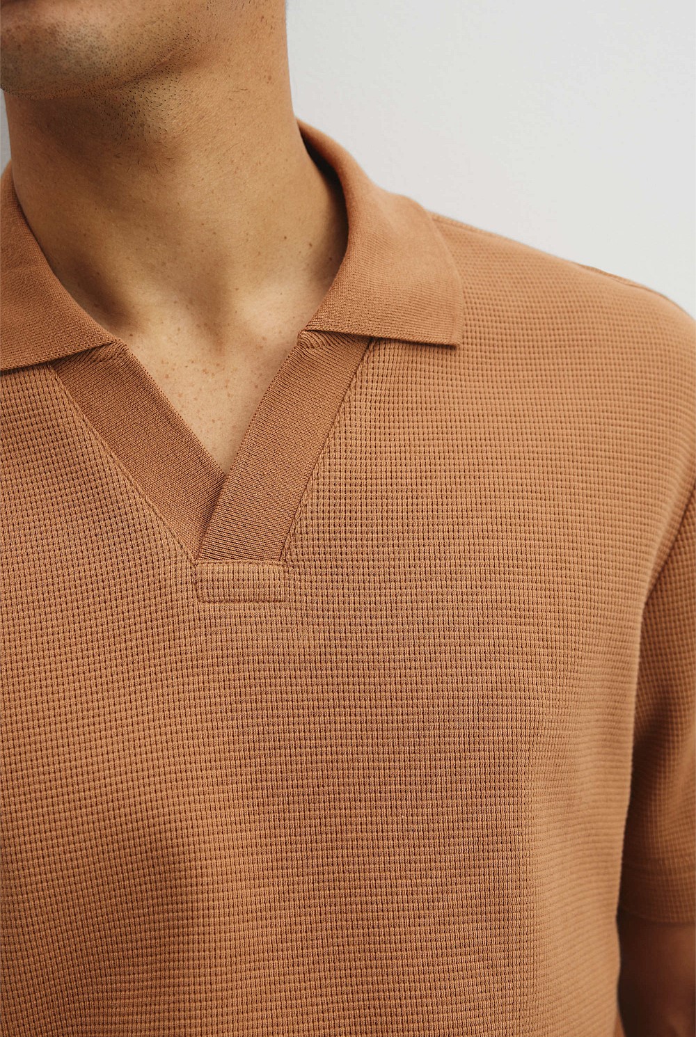 Australian Cotton Waffle Polo
