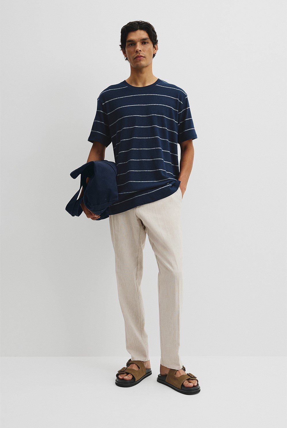 Hemp Slub StripeT-Shirt