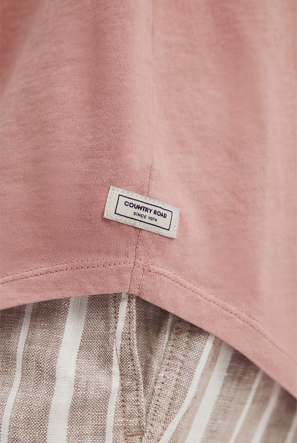 Australian Cotton Longline Garment Dye T-Shirt