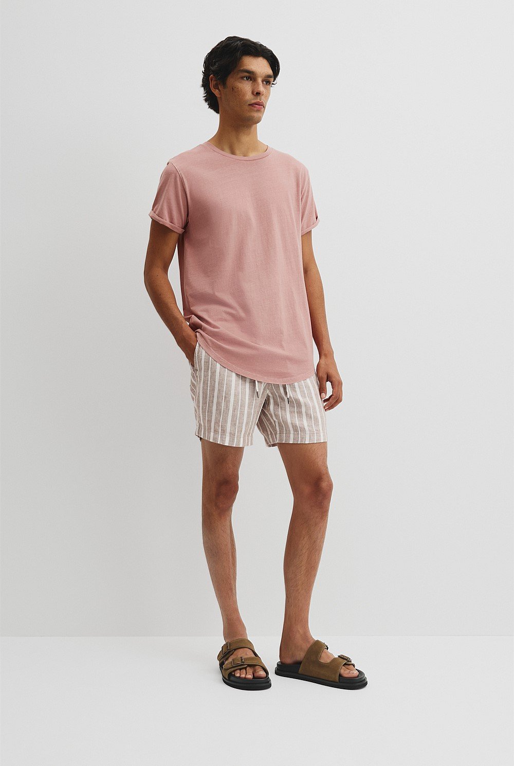 Australian Cotton Longline Garment Dye T-Shirt