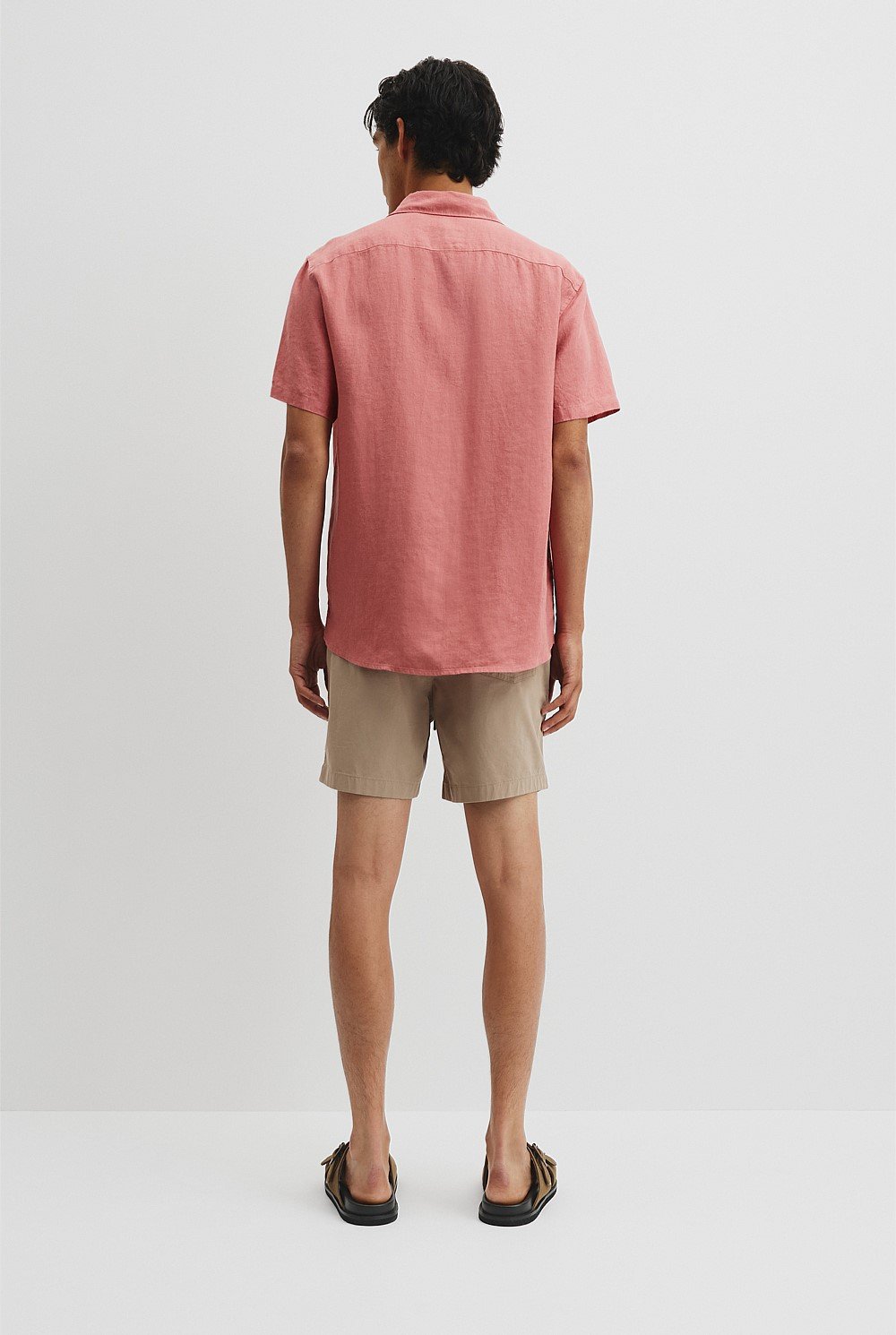 Organically Grown Linen Regular Fit Short Sleeve Shirt
