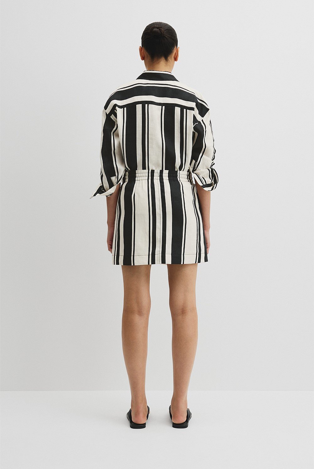 Print Pull On Linen Small