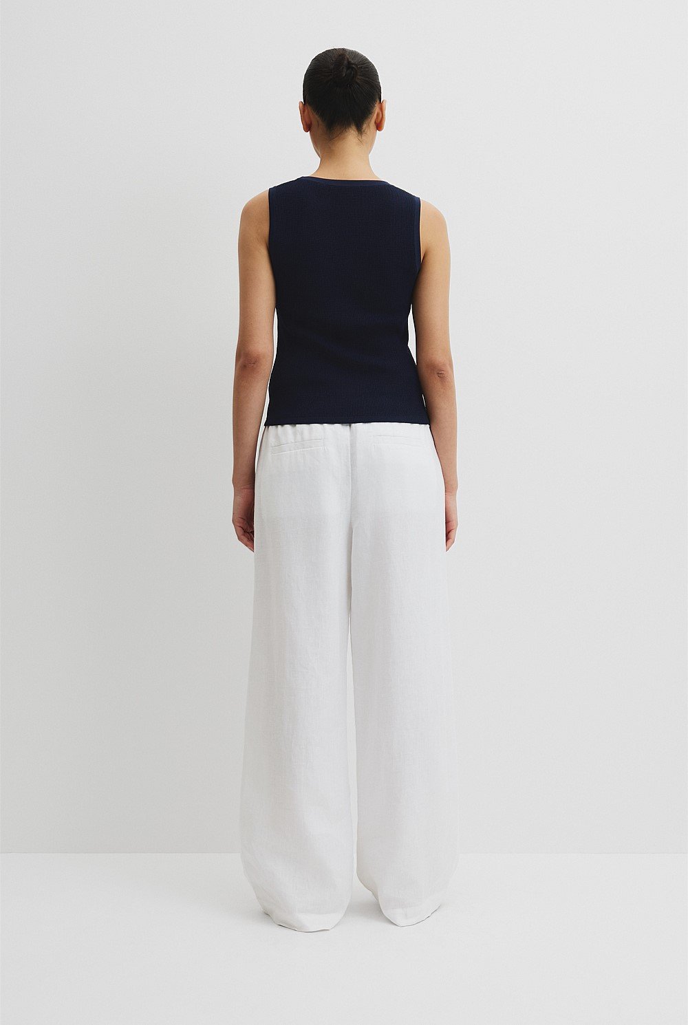 Waffle Crew Knit Tank