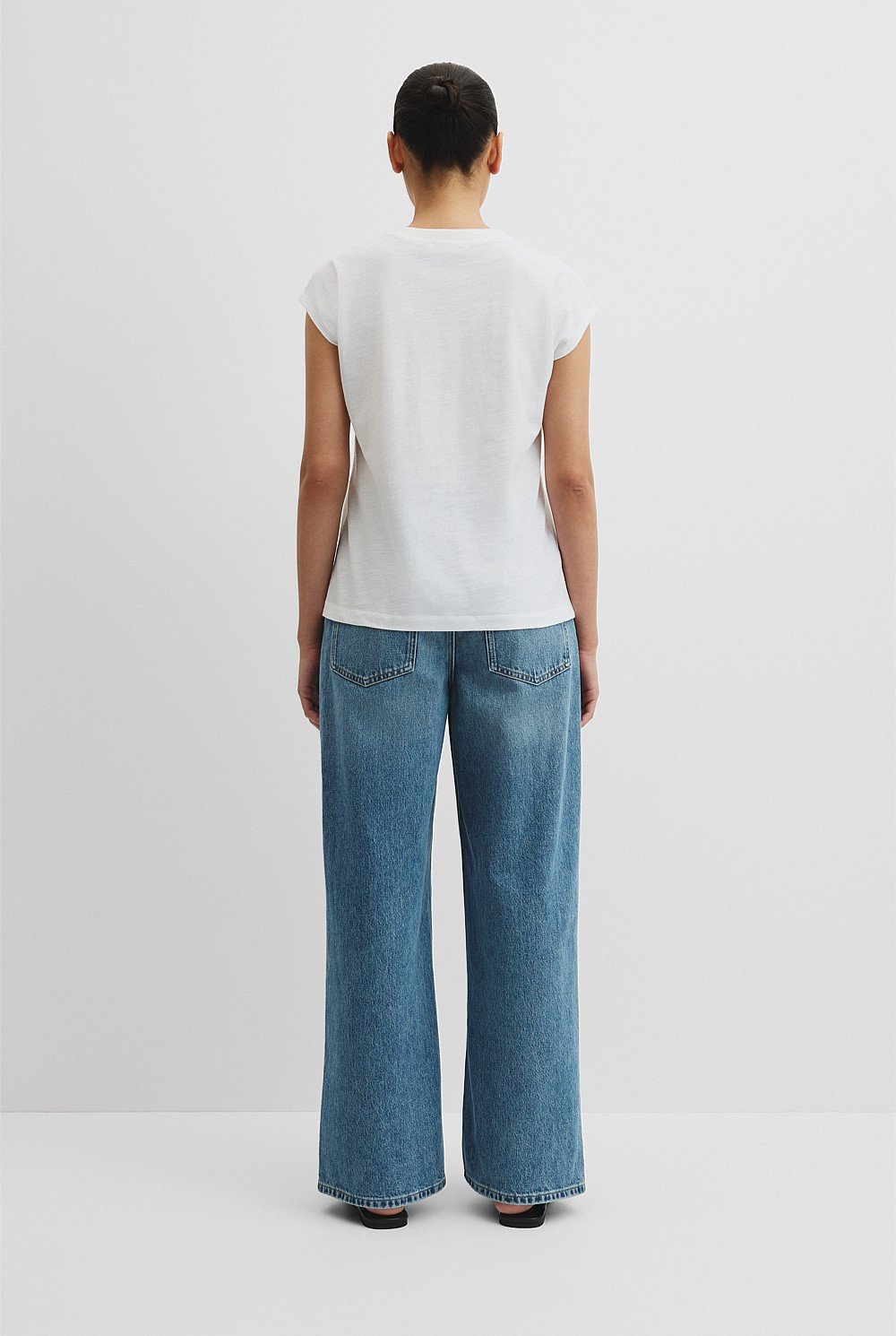 Australian Cotton Crew Neck Slub T-Shirt