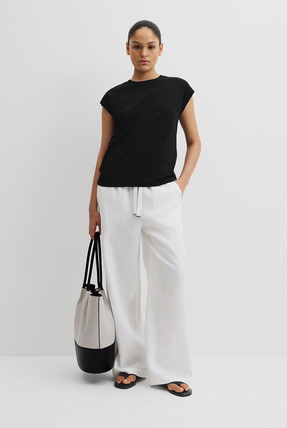 Australian Cotton Crew Neck Slub T-Shirt