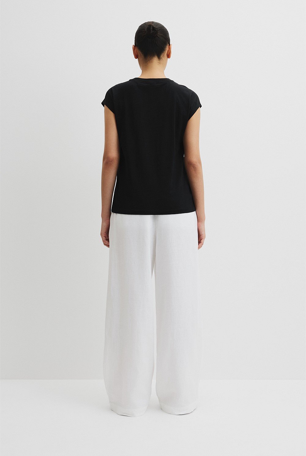 Australian Cotton Crew Neck Slub T-Shirt