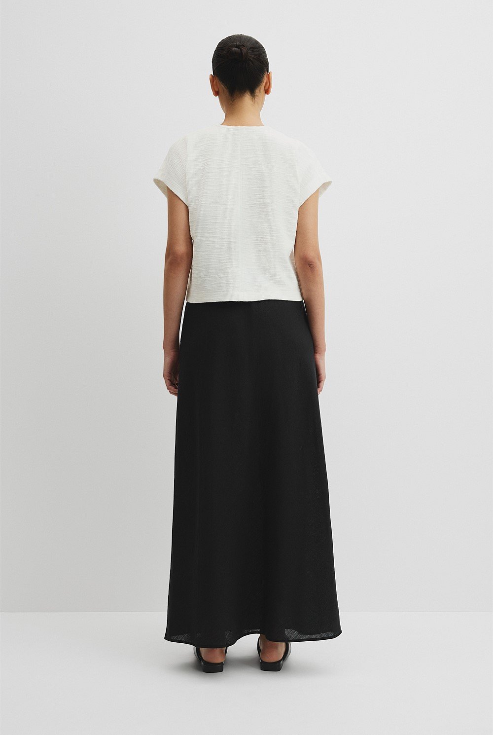 Texture Zip Neck T-Shirt