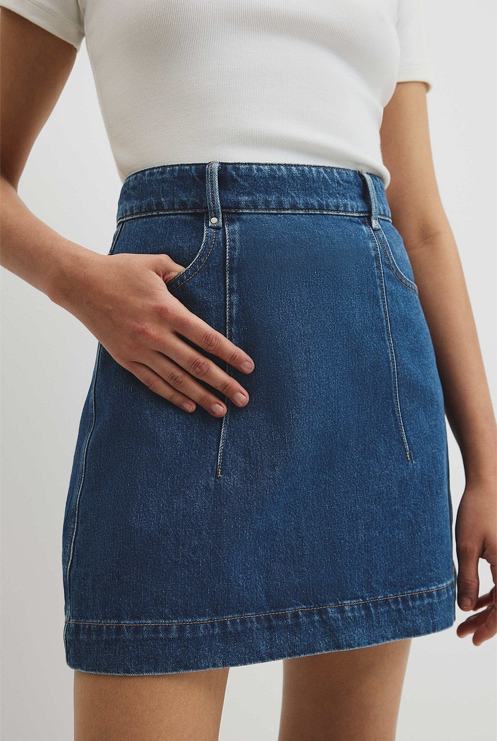 Denim Mini Skirt