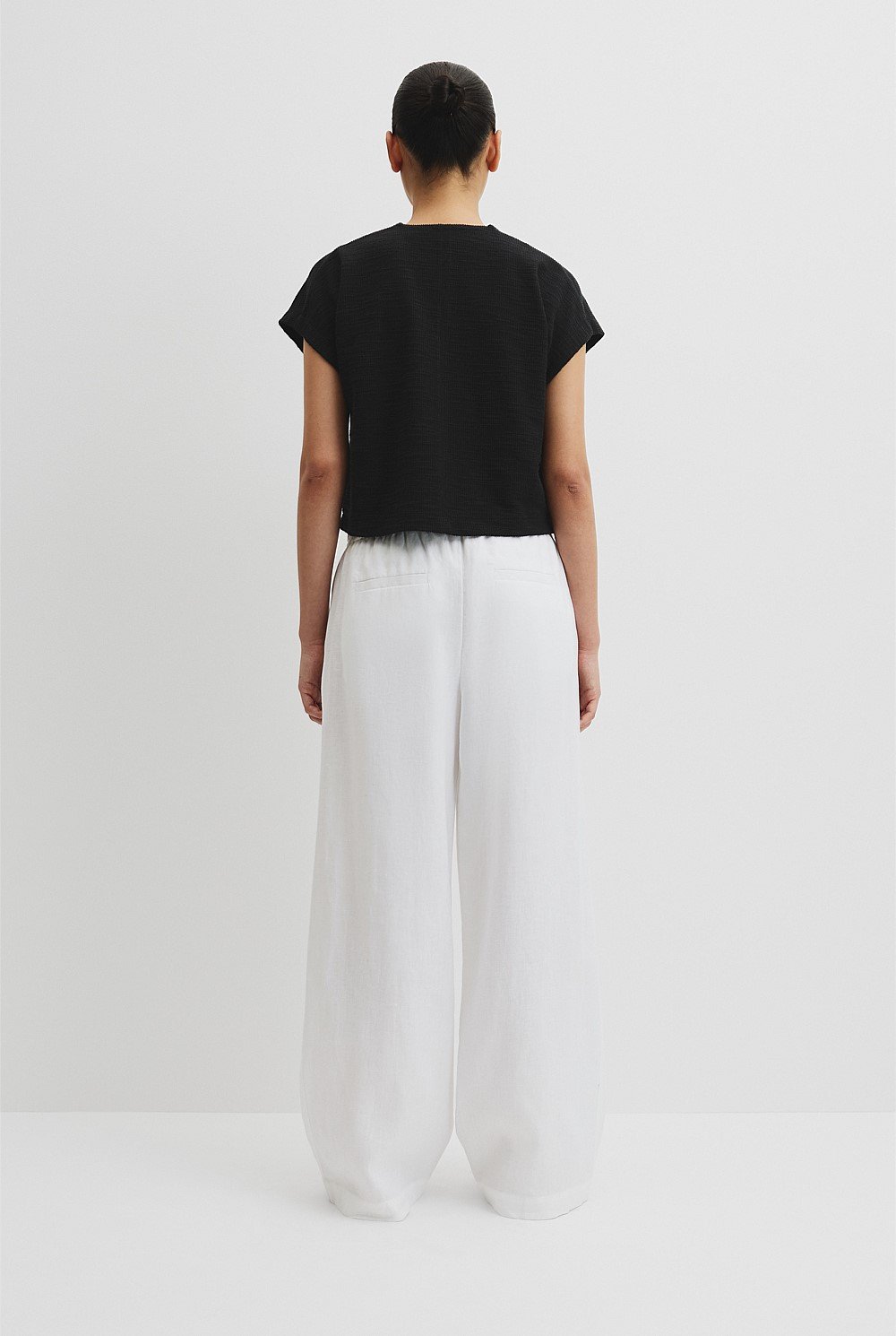 Texture Zip Neck T-Shirt