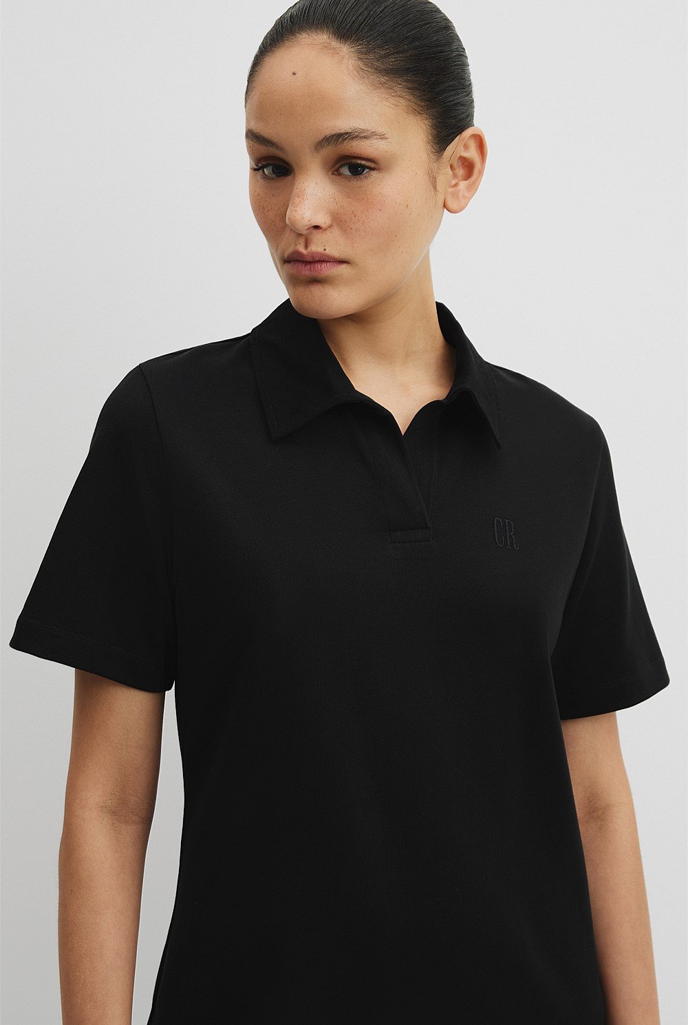 Australian Cotton Jersey Polo Dress