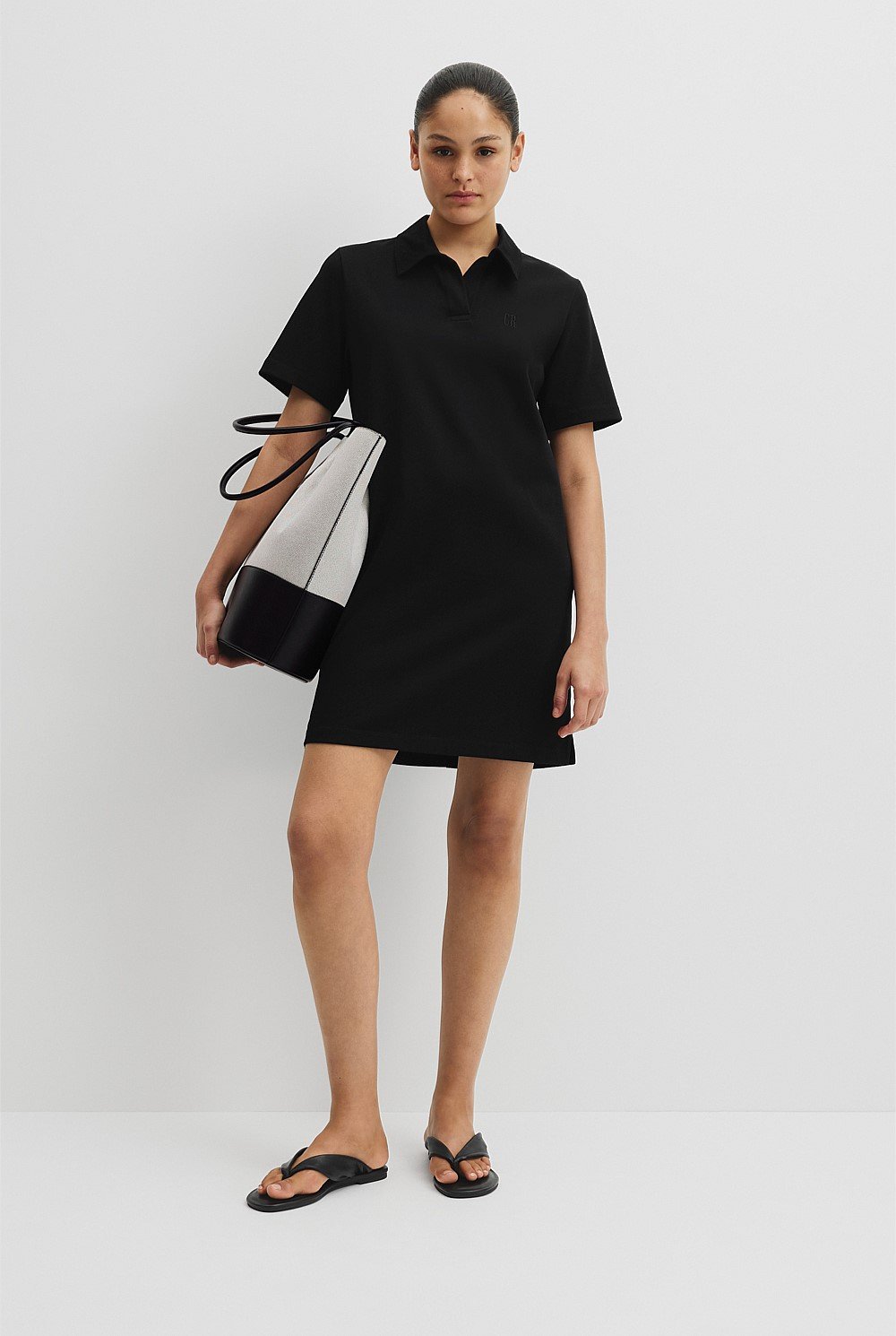 Australian Cotton Jersey Polo Dress