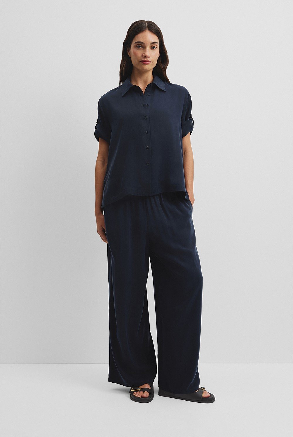 Short Sleeve Cupro Shirt