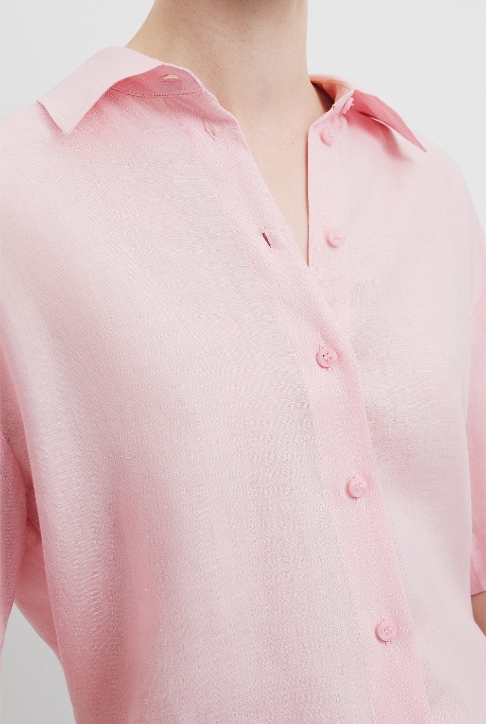 Organically Grown Linen Short Sleeve Shirt