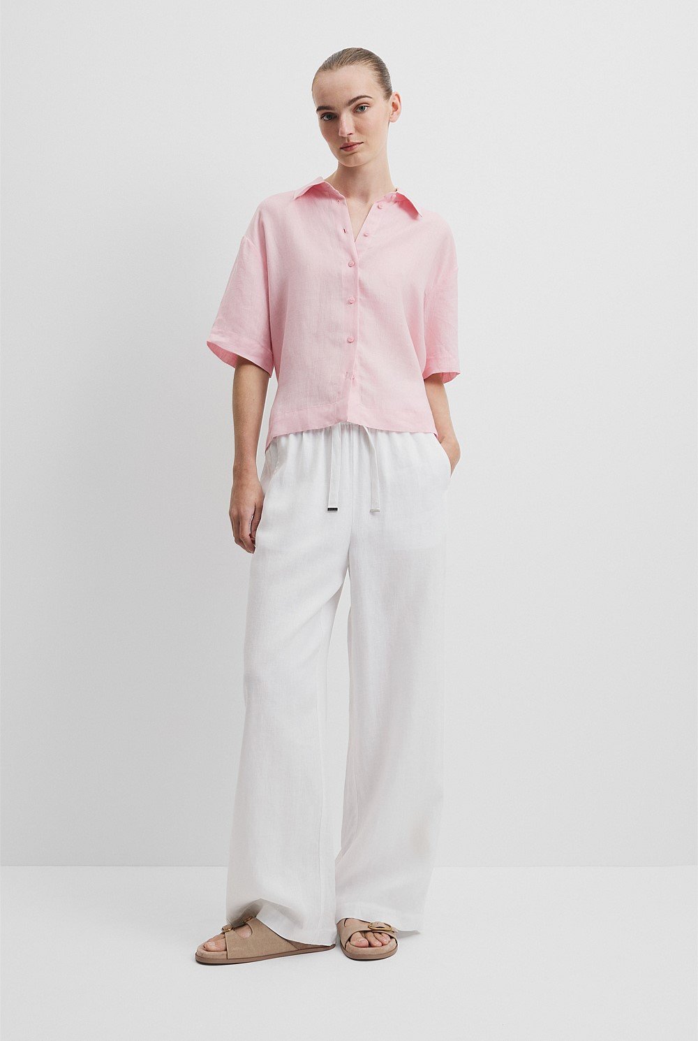 Organically Grown Linen Short Sleeve Shirt