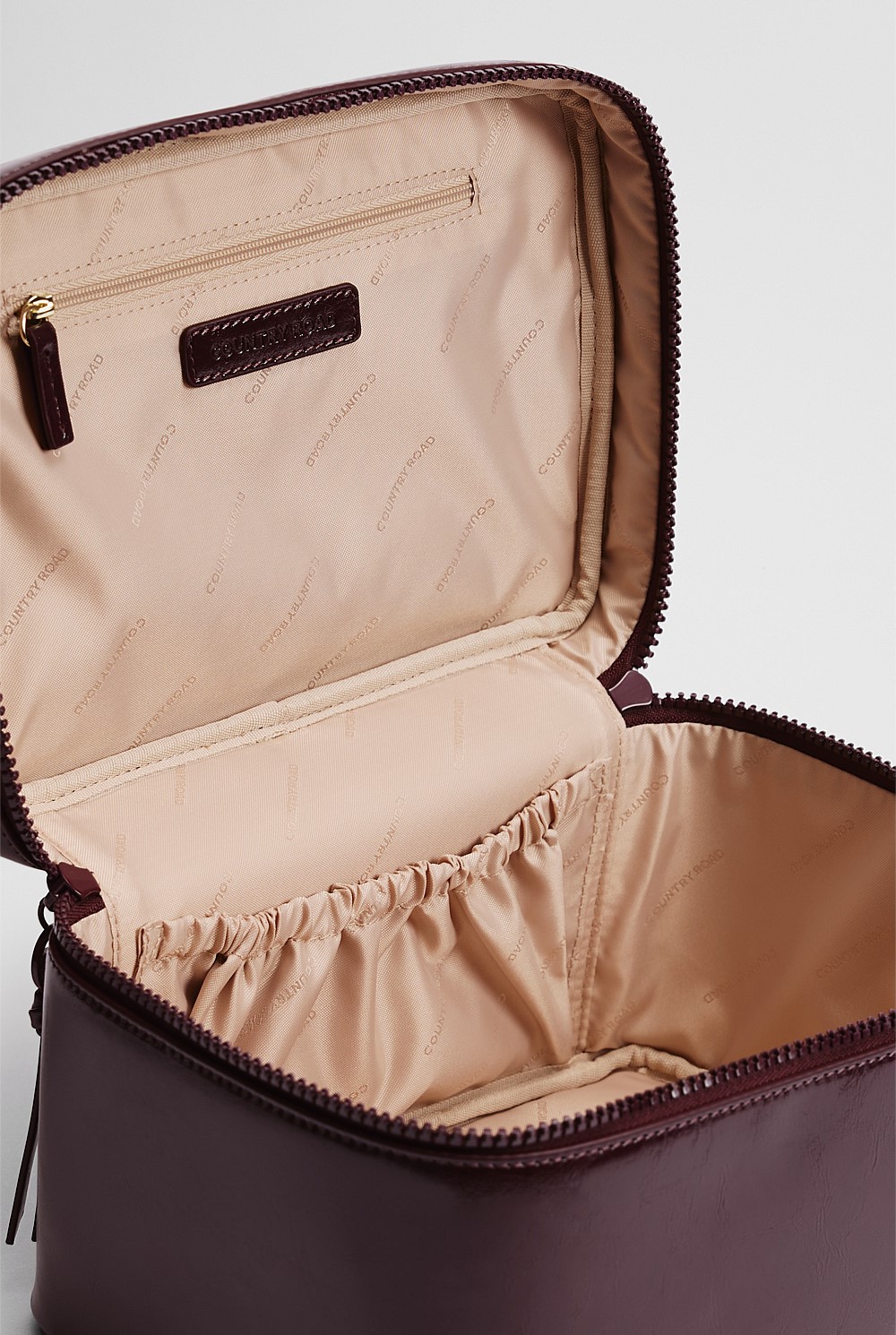 Branded Detail Cosmetic Case Bag