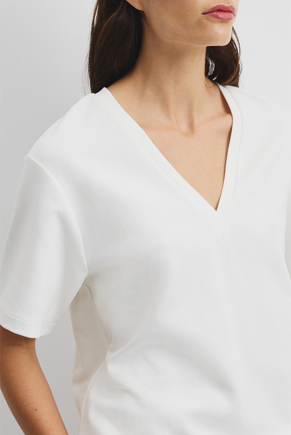 V-Neck Longline T-Shirt