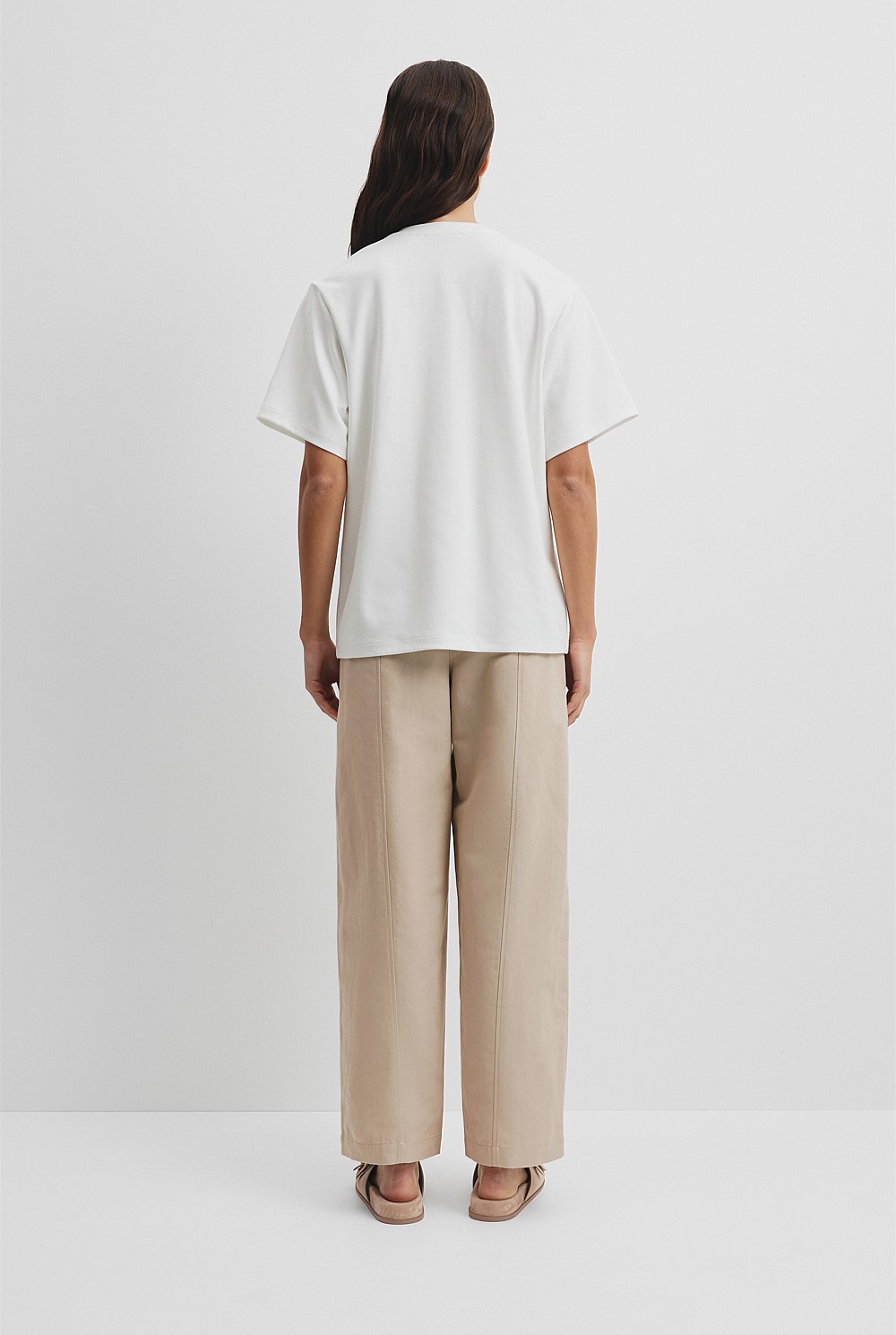 V-Neck Longline T-Shirt