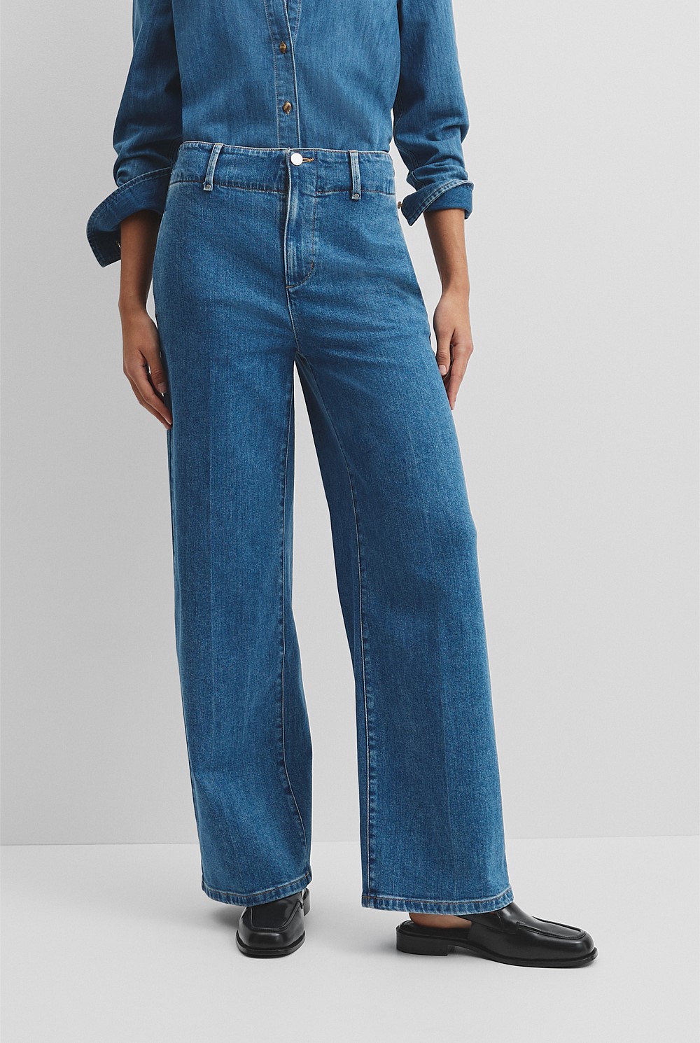 Recycled Cotton Straight Tailored Jean