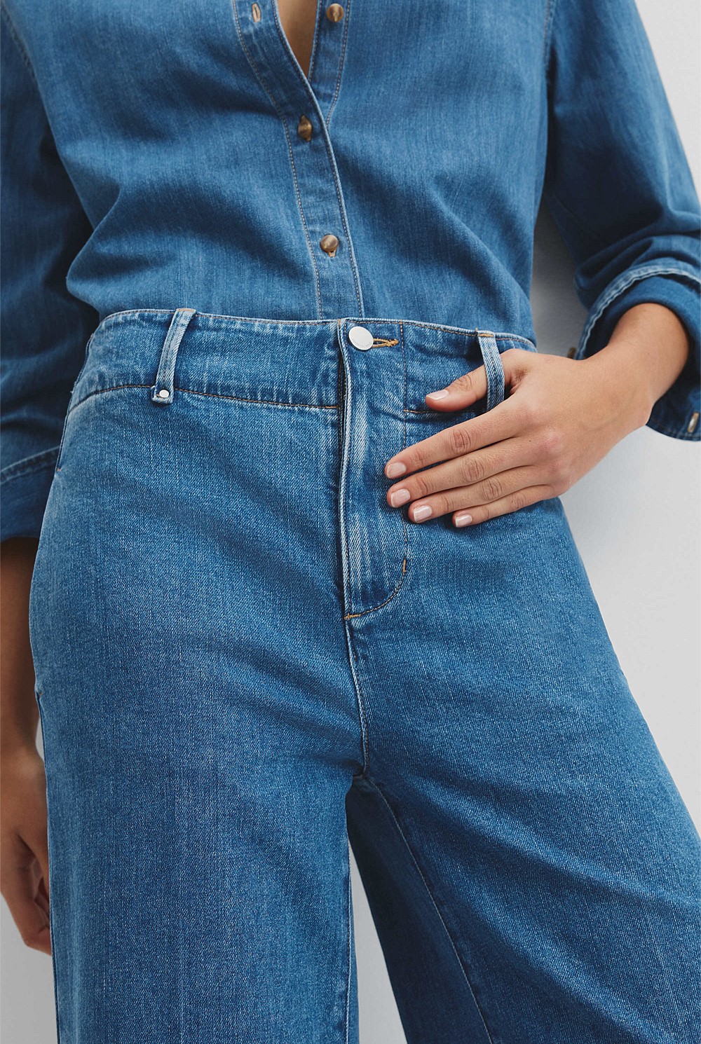 Recycled Cotton Straight Tailored Jean