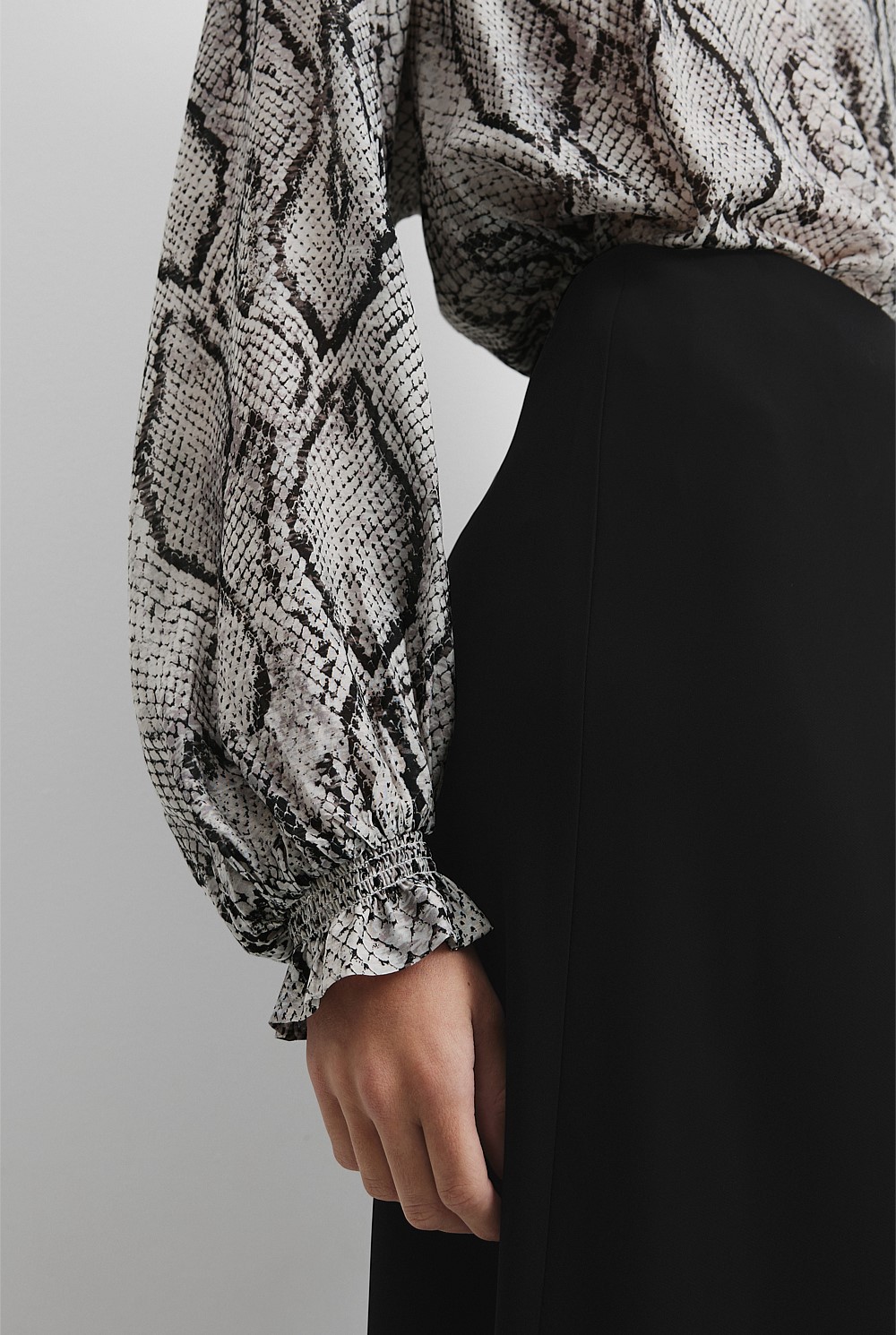 Snake Print Blouse