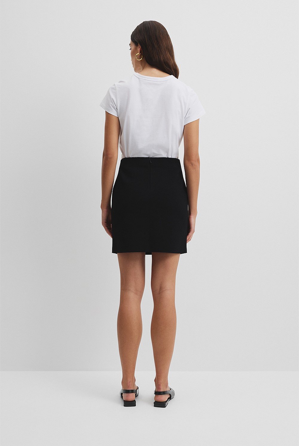 Compact Knit Mini Skirt