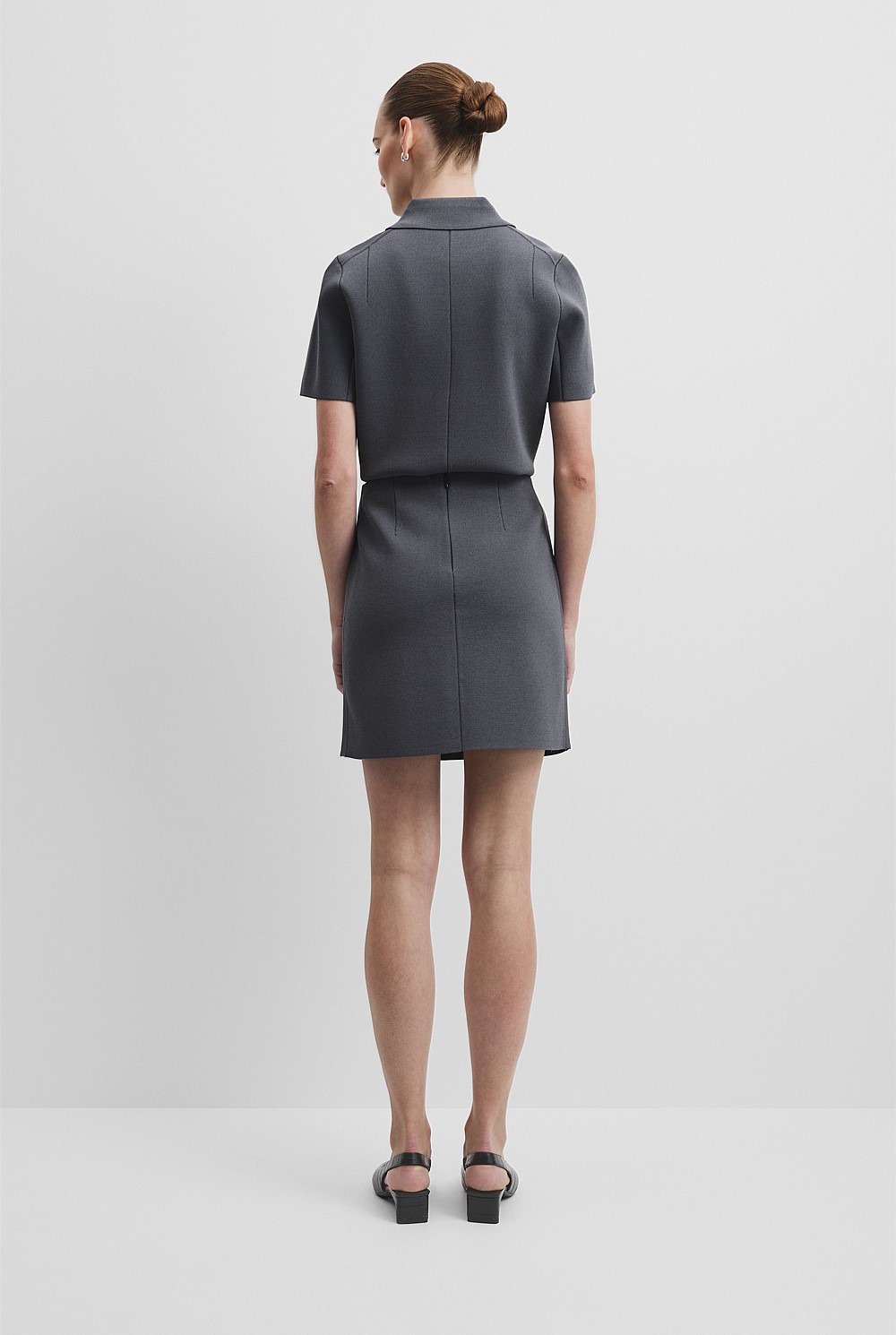 Compact Knit Mini Skirt