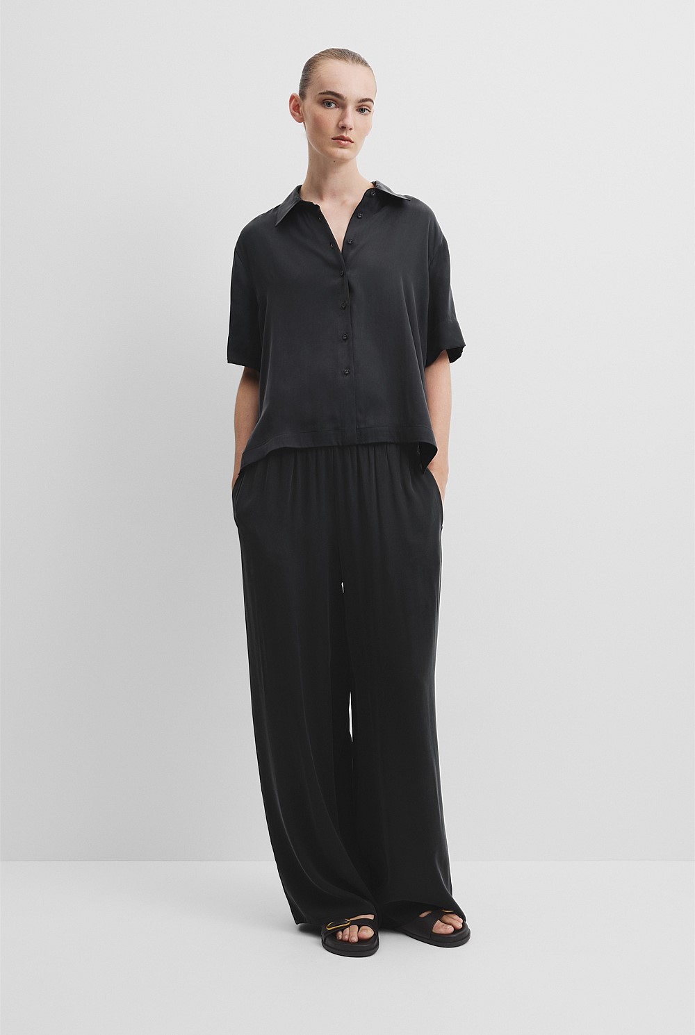 Short Sleeve Cupro Shirt