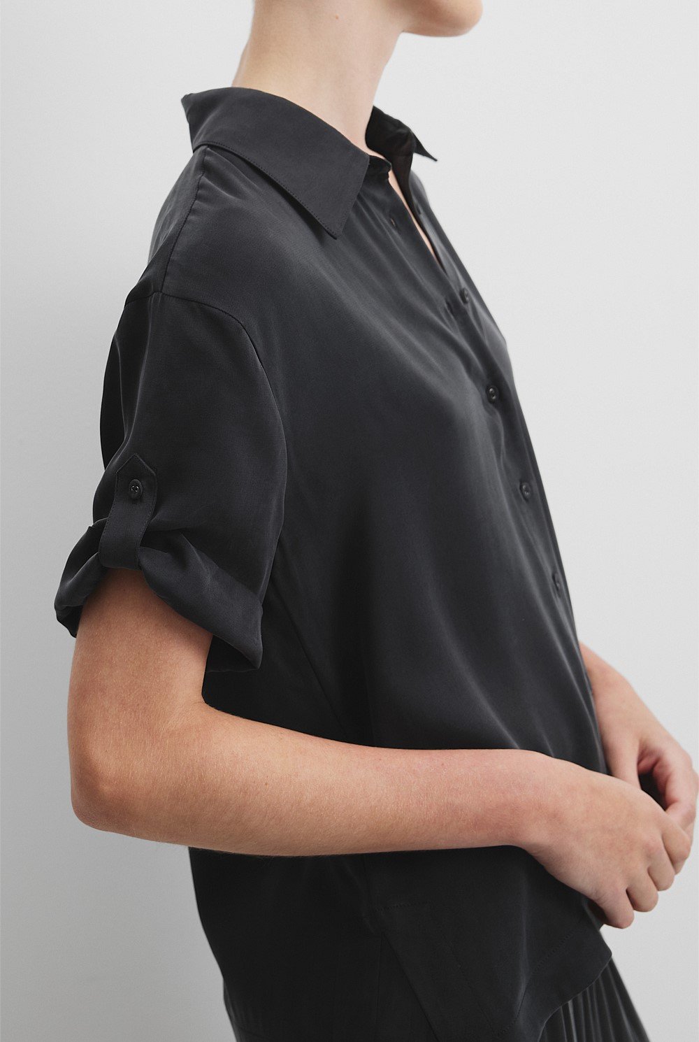 Short Sleeve Cupro Shirt