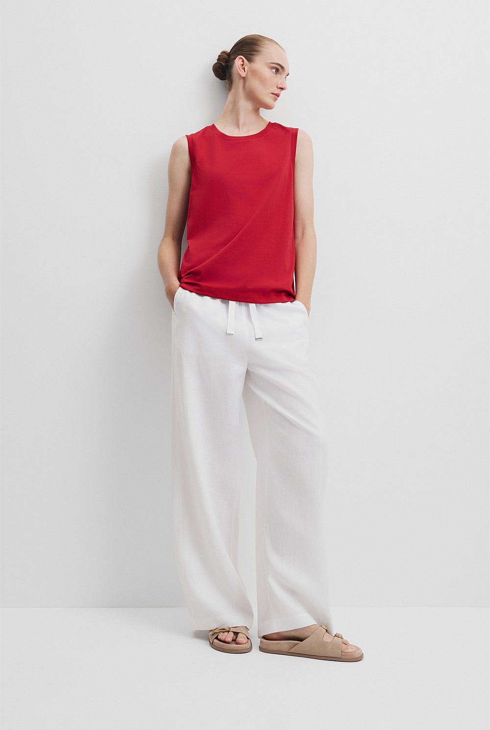 Australian Cotton Relaxed Crew Tank