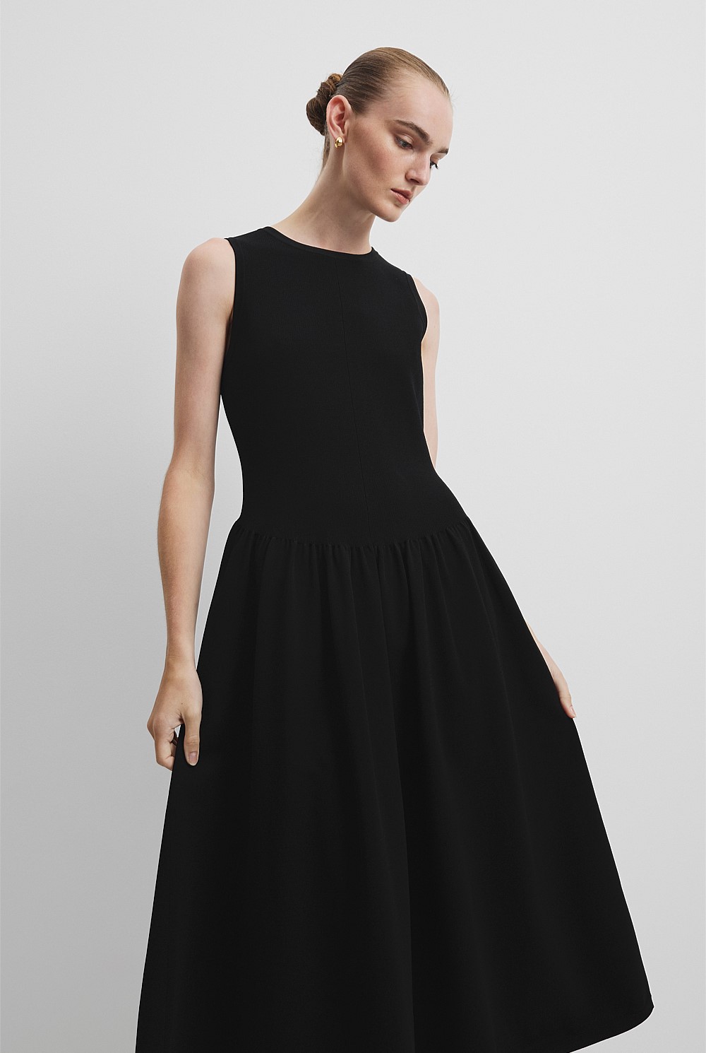 Mix Stitch Knit Dress