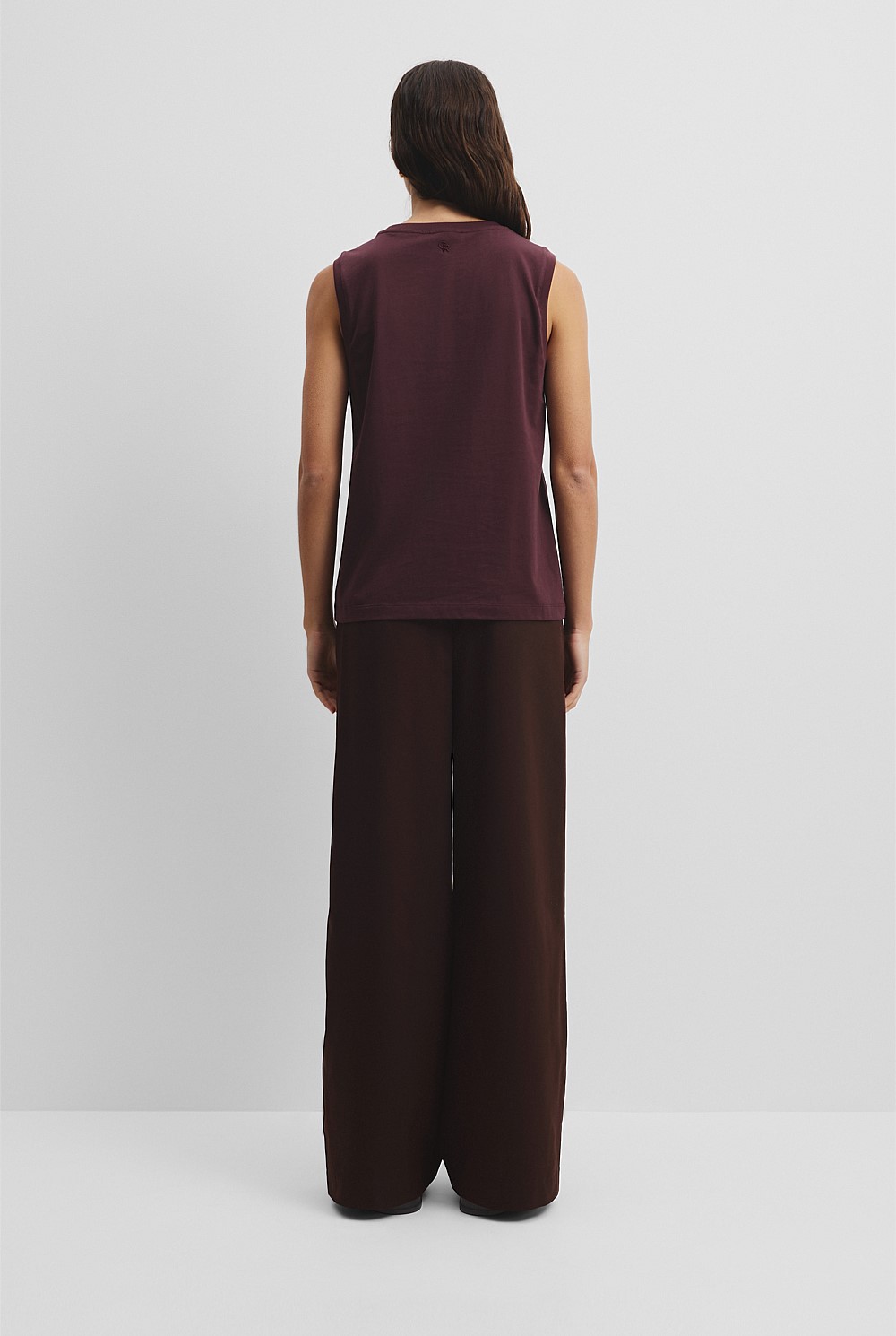 Australian Cotton Relaxed Crew Tank