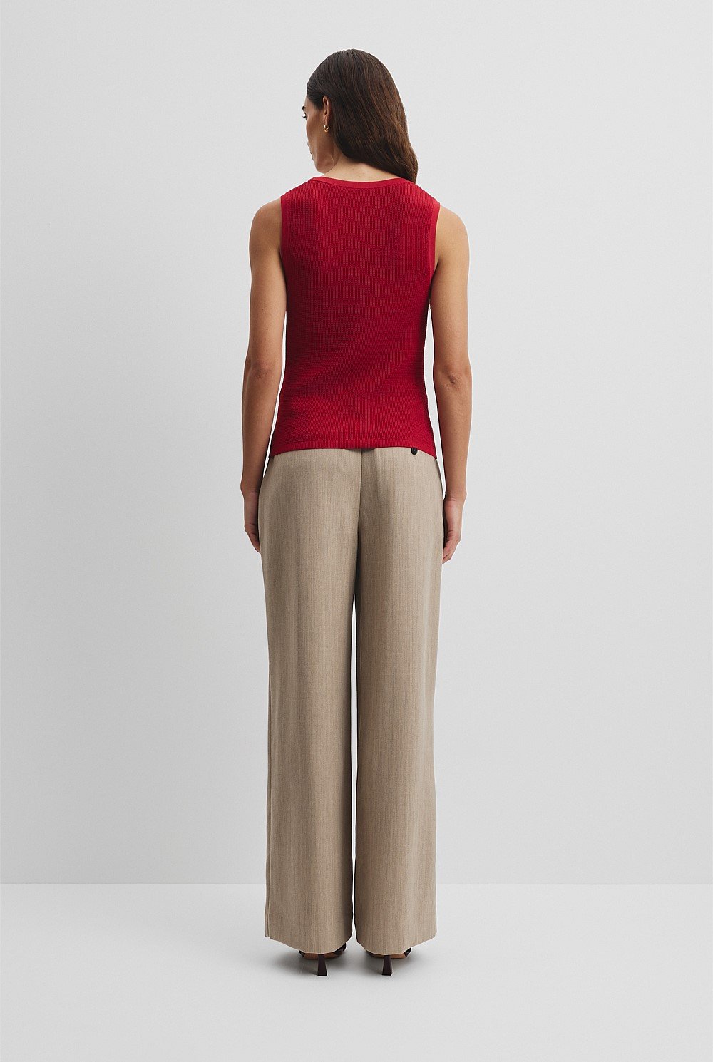 Waffle Crew Knit Tank