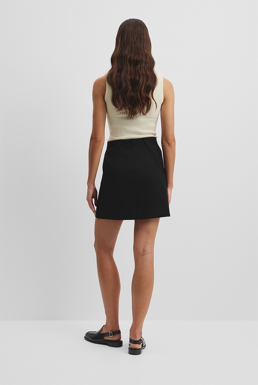Wool Mini Skirt